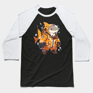 Niji Style Anime Diving Shark Baseball T-Shirt